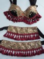  Beautiful Brocade Bra Belt Set  No.28