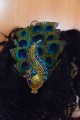Beautiful Hair Fascinator Peacock 1