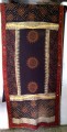 Beautiful Tie Dye Block Print Veil with banjara embroidery on all 4 edges 
