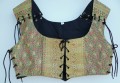 Brocade Lace Up Vest Pistachio