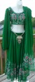 Gorgeous Emerald Embroidered Set