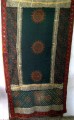 Tie Dye Block Print Veil with Banjara Embroidered Border