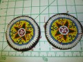 Identical Pair of Kuchi Medallions called Guls 6