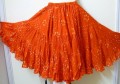 25 Yd  LOVELY JAIPUR SKIRT ATS ORANGE
