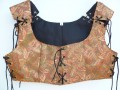  Brocade Lace Up Vest Gorgeous Golds