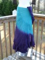 Double-Color 25-Yard 100% Cotton Skirts - Turquoise Purple