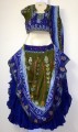 Pretty Blue & Olive 3 pc.lLehnga