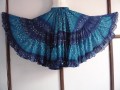 Gorgeous 25 yard Jaipr Tie Dye skirt turquoise royal blue  Combo